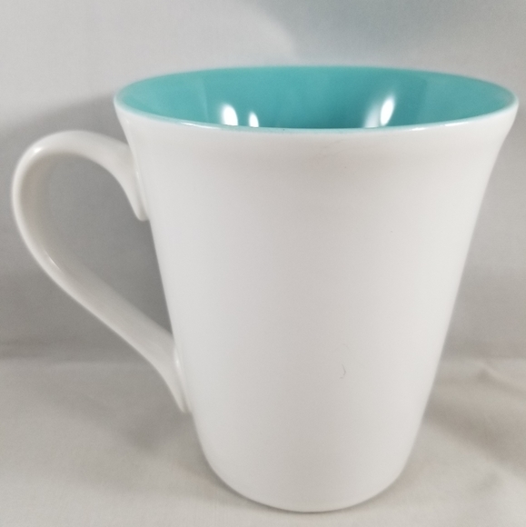 Starbucks Press Mug 2006 Blue White 14 Ounces Coffee Tea - Picture 8 of 10